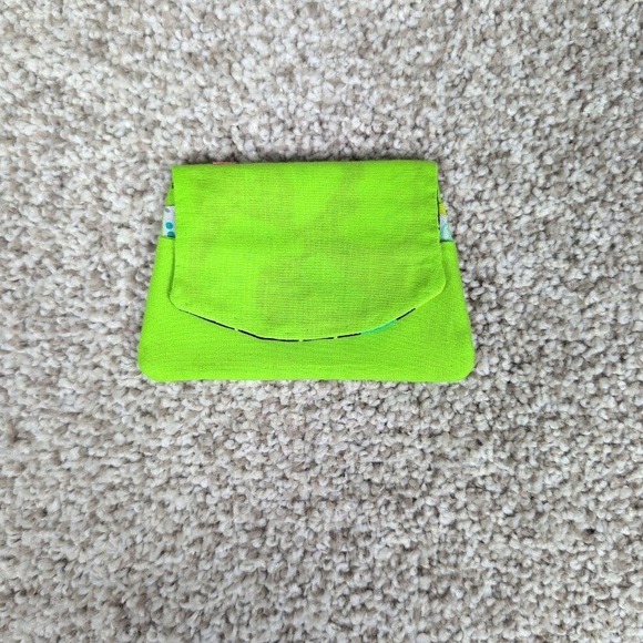 Pocket Wallet Lime/Game Controllers Pocket Wallet Handmade Credit Card Holder - Picture 1 of 6
